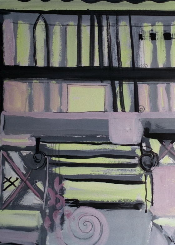 Abstract Gouache  on paper